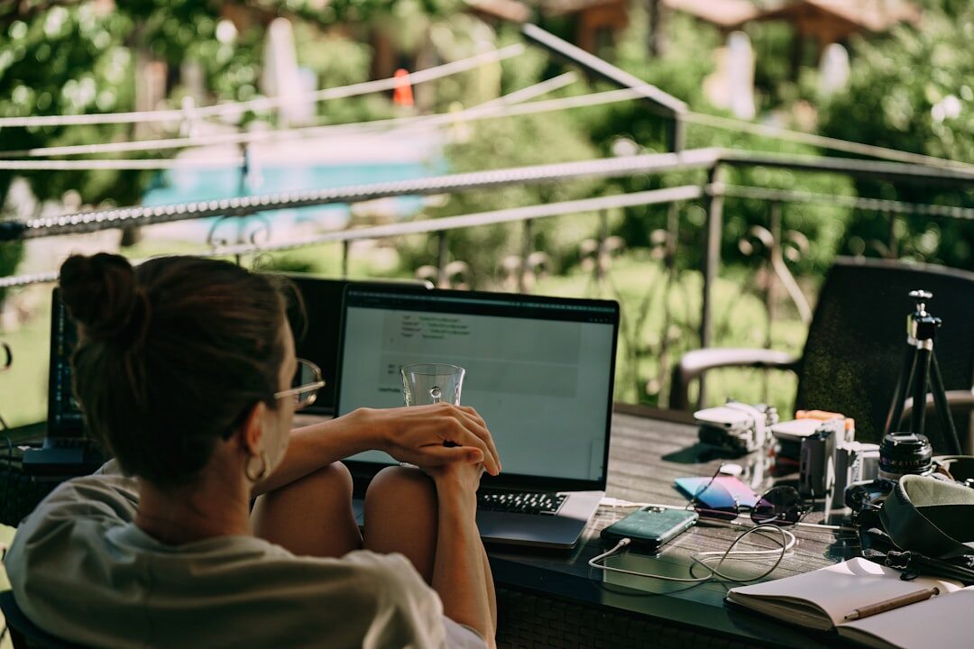 journalist working remotely