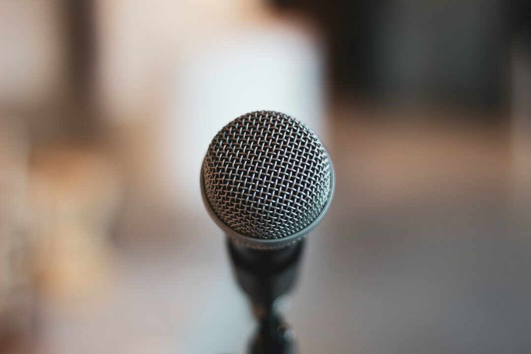 microphone setup for interview
