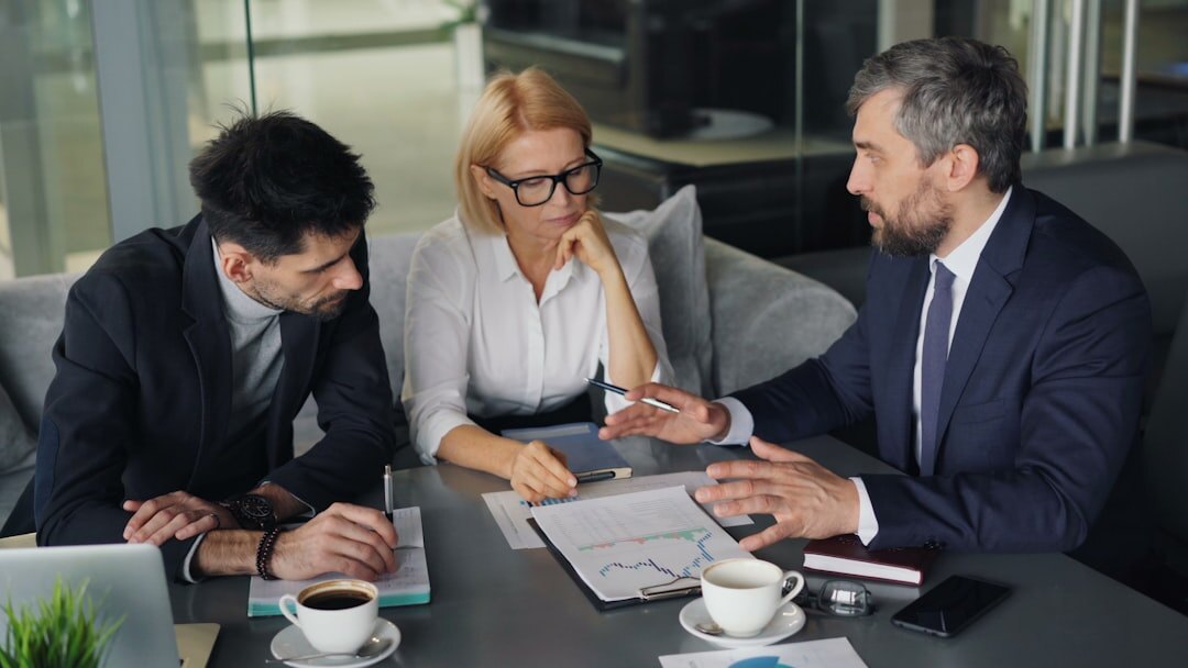 group of interviewers in meeting