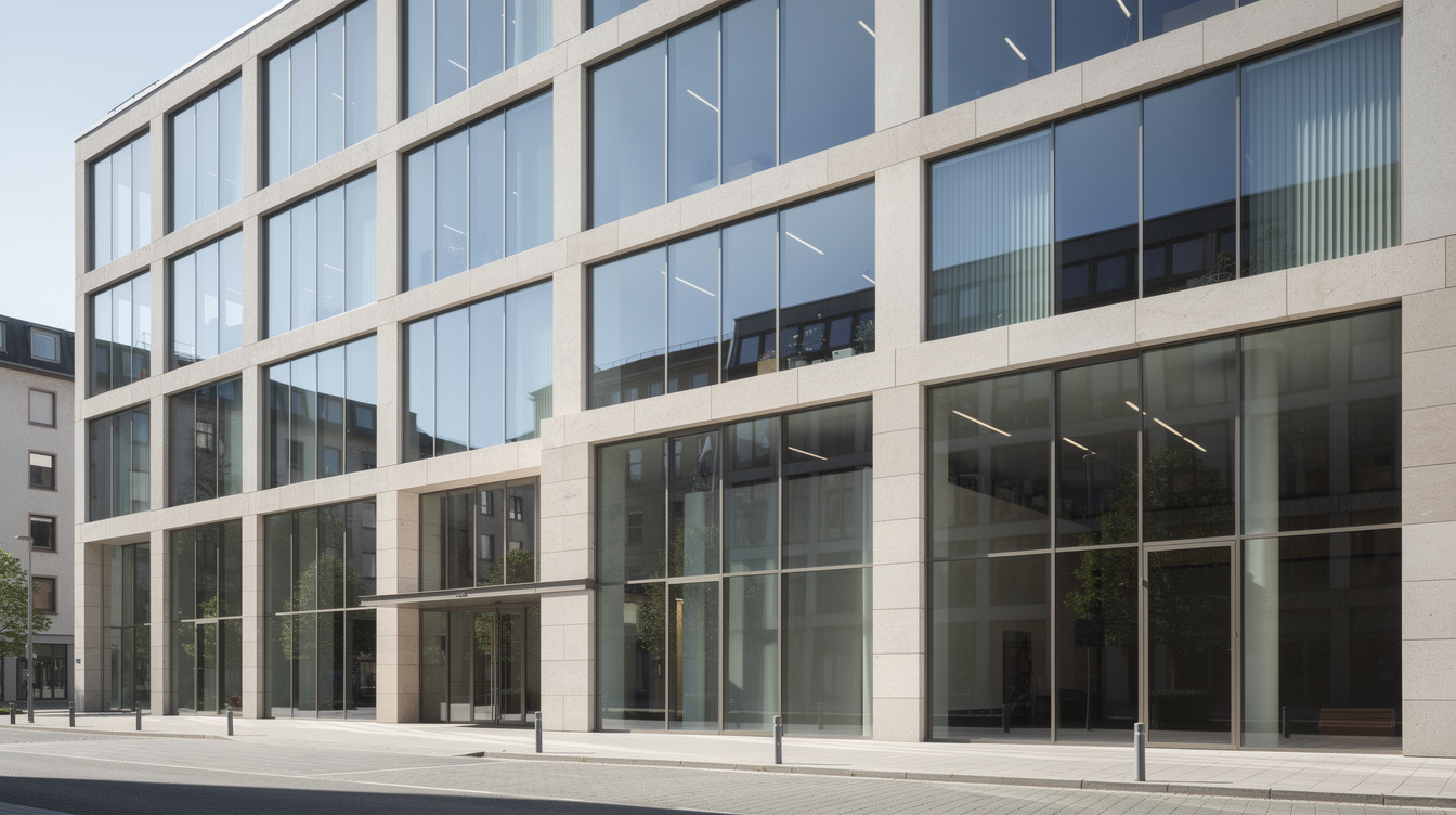 Modern research institute office building exterior in Germany